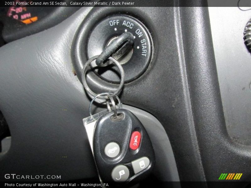Galaxy Silver Metallic / Dark Pewter 2003 Pontiac Grand Am SE Sedan