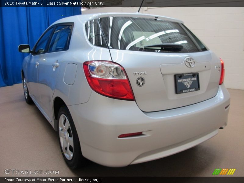 Classic Silver Metallic / Ash Gray 2010 Toyota Matrix S