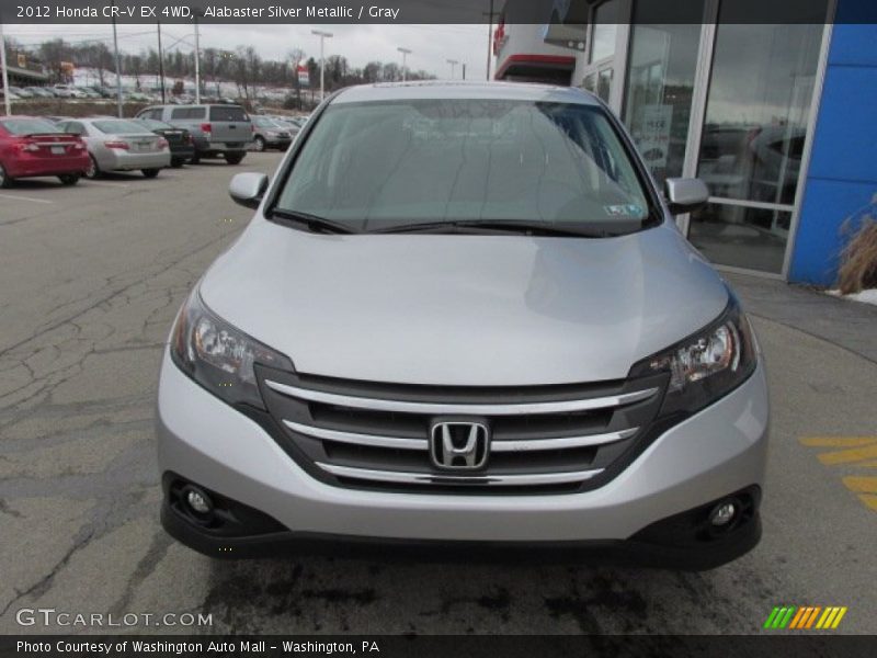 Alabaster Silver Metallic / Gray 2012 Honda CR-V EX 4WD