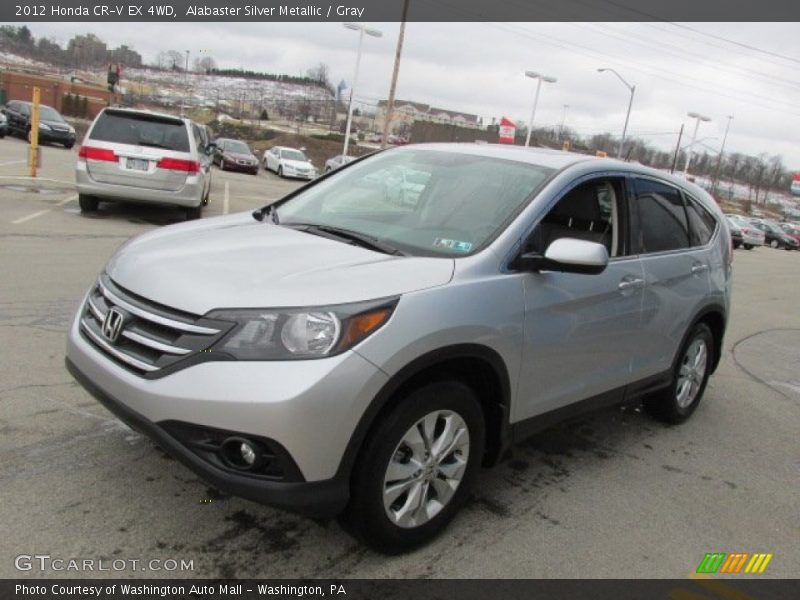 Alabaster Silver Metallic / Gray 2012 Honda CR-V EX 4WD