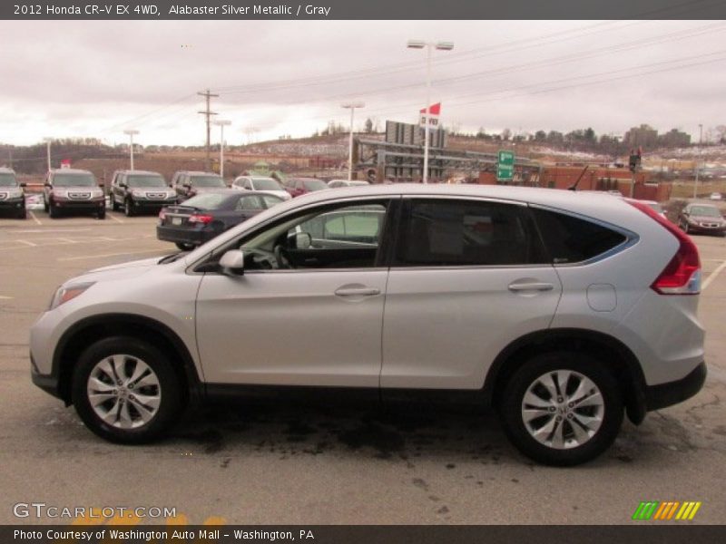 Alabaster Silver Metallic / Gray 2012 Honda CR-V EX 4WD