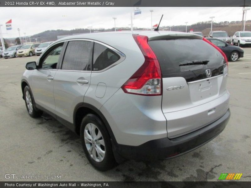 Alabaster Silver Metallic / Gray 2012 Honda CR-V EX 4WD