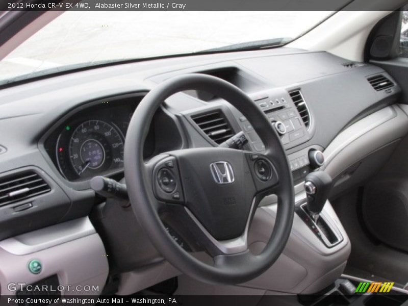 Alabaster Silver Metallic / Gray 2012 Honda CR-V EX 4WD