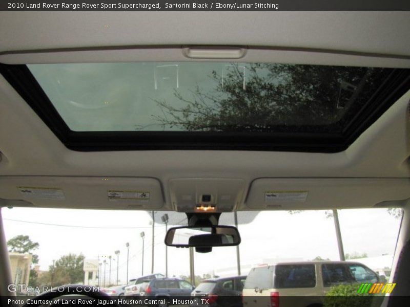 Santorini Black / Ebony/Lunar Stitching 2010 Land Rover Range Rover Sport Supercharged