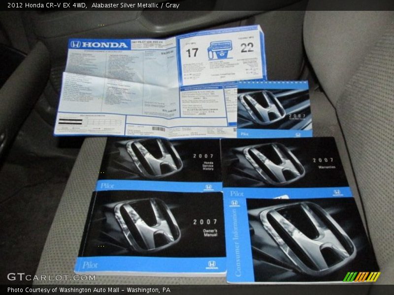 Alabaster Silver Metallic / Gray 2012 Honda CR-V EX 4WD