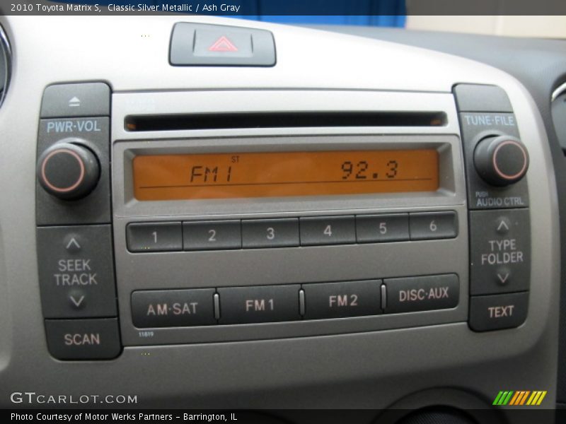Classic Silver Metallic / Ash Gray 2010 Toyota Matrix S