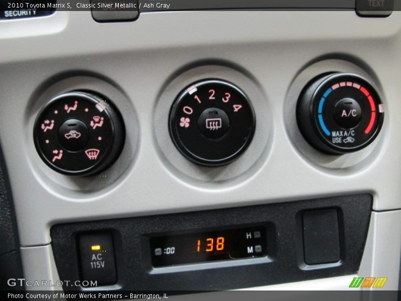 Classic Silver Metallic / Ash Gray 2010 Toyota Matrix S