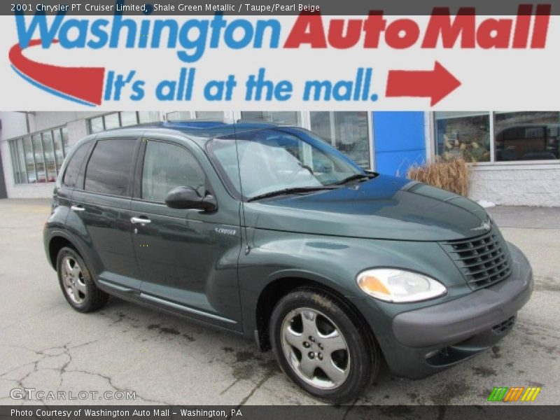 Shale Green Metallic / Taupe/Pearl Beige 2001 Chrysler PT Cruiser Limited