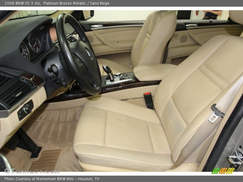 Platinum Bronze Metallic / Sand Beige 2008 BMW X5 3.0si