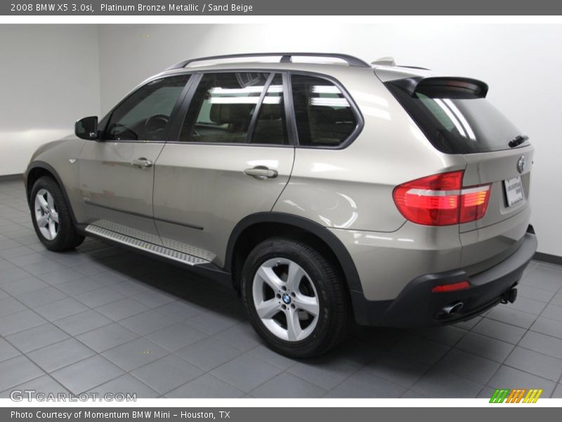 Platinum Bronze Metallic / Sand Beige 2008 BMW X5 3.0si