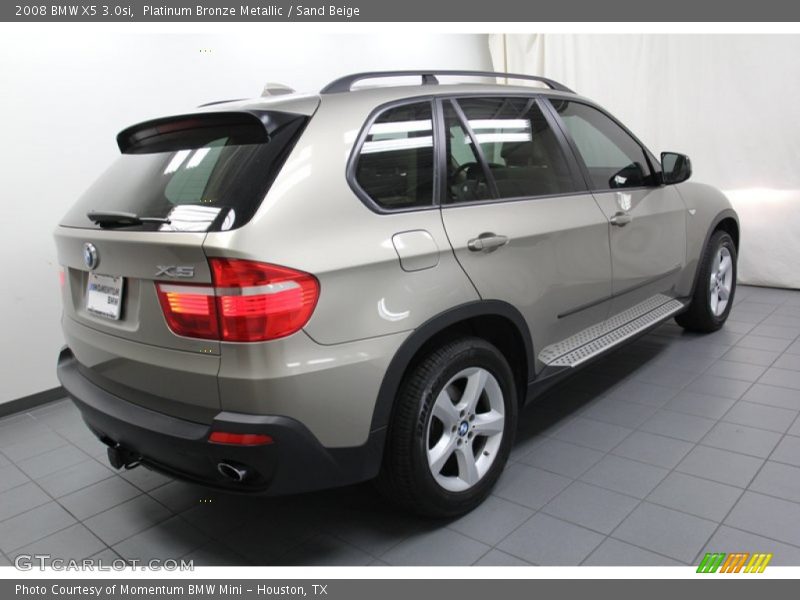 Platinum Bronze Metallic / Sand Beige 2008 BMW X5 3.0si