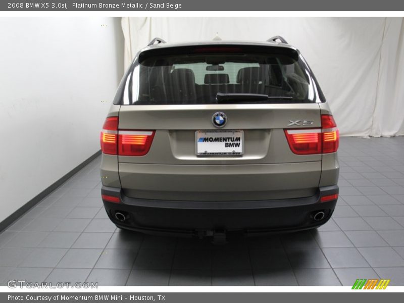 Platinum Bronze Metallic / Sand Beige 2008 BMW X5 3.0si