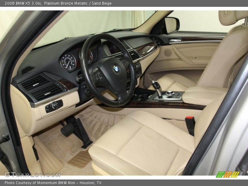 Platinum Bronze Metallic / Sand Beige 2008 BMW X5 3.0si