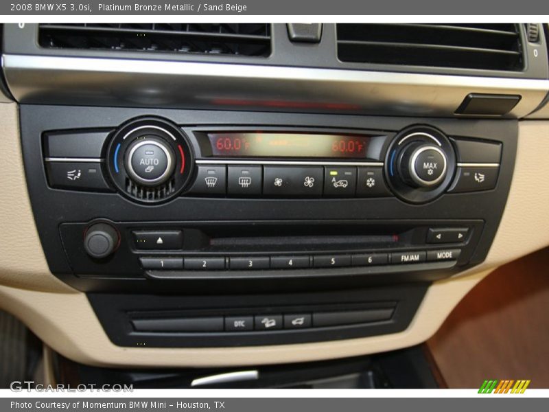 Platinum Bronze Metallic / Sand Beige 2008 BMW X5 3.0si
