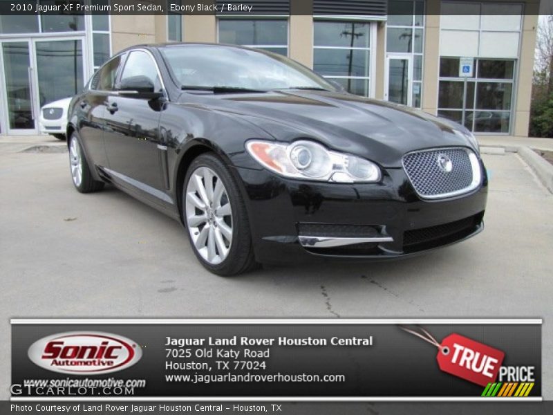Ebony Black / Barley 2010 Jaguar XF Premium Sport Sedan