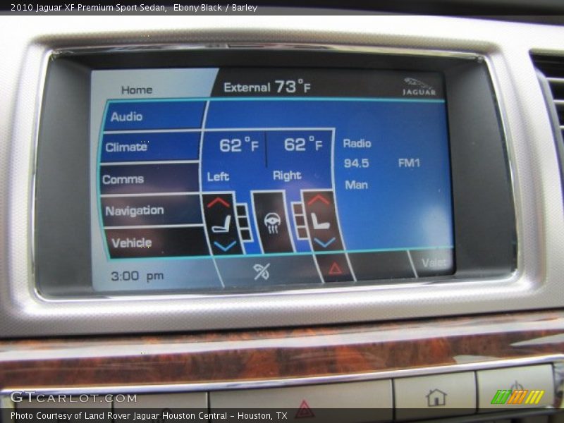 Ebony Black / Barley 2010 Jaguar XF Premium Sport Sedan