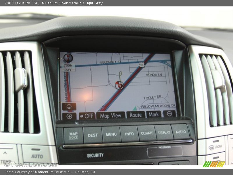 Navigation of 2008 RX 350