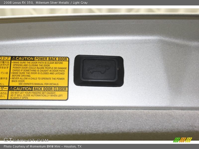Millenium Silver Metallic / Light Gray 2008 Lexus RX 350
