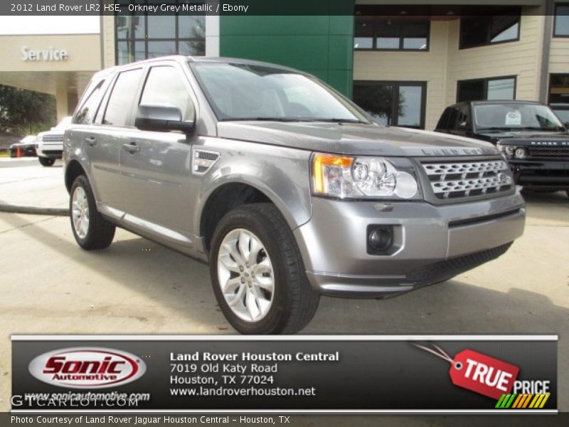 Orkney Grey Metallic / Ebony 2012 Land Rover LR2 HSE