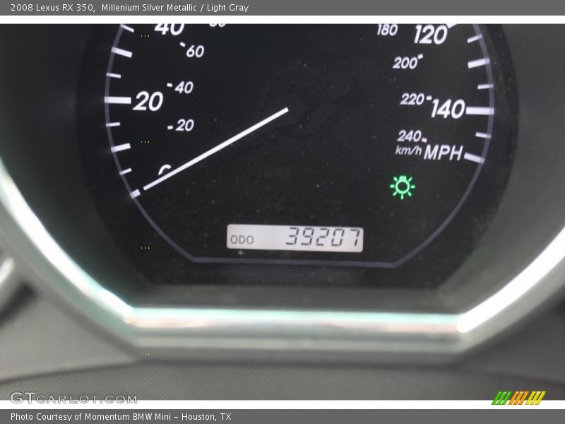 Millenium Silver Metallic / Light Gray 2008 Lexus RX 350