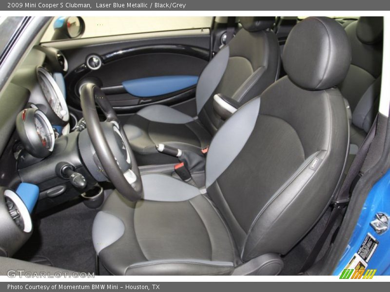 Laser Blue Metallic / Black/Grey 2009 Mini Cooper S Clubman