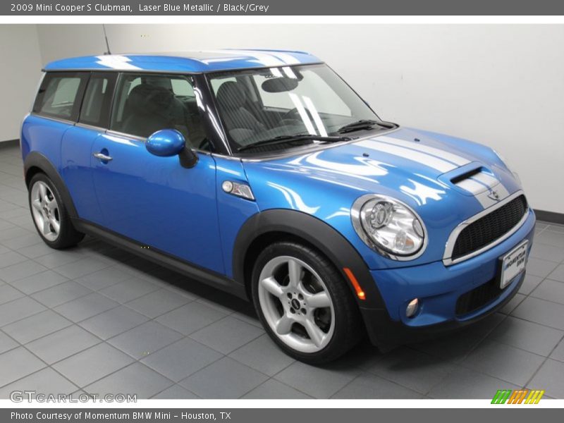Laser Blue Metallic / Black/Grey 2009 Mini Cooper S Clubman