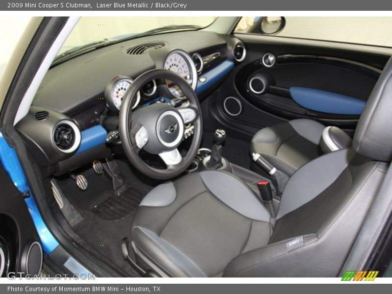 Laser Blue Metallic / Black/Grey 2009 Mini Cooper S Clubman