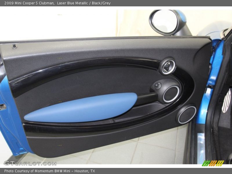 Laser Blue Metallic / Black/Grey 2009 Mini Cooper S Clubman