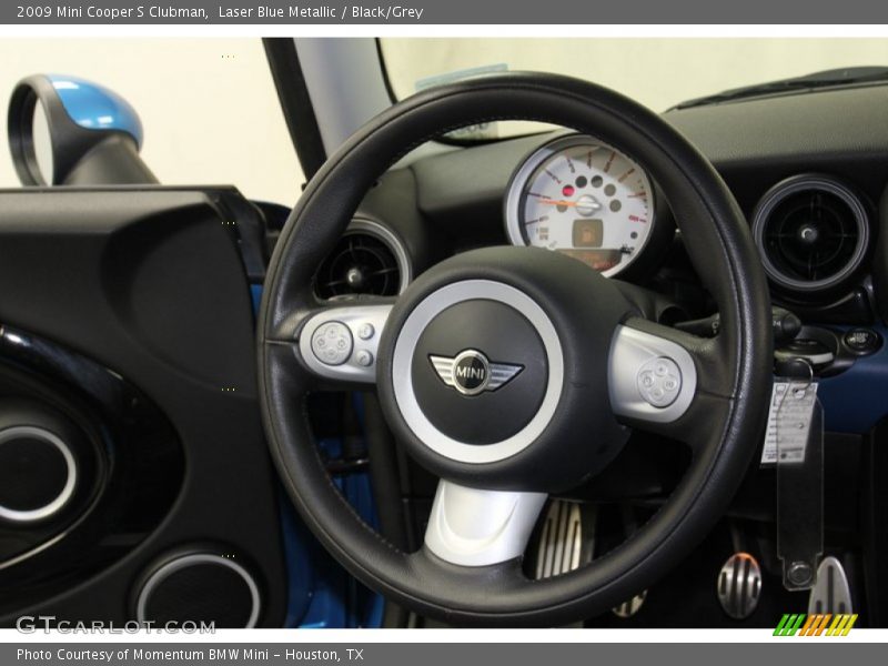 Laser Blue Metallic / Black/Grey 2009 Mini Cooper S Clubman
