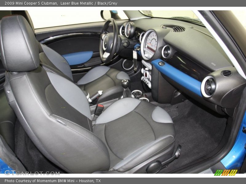 Laser Blue Metallic / Black/Grey 2009 Mini Cooper S Clubman
