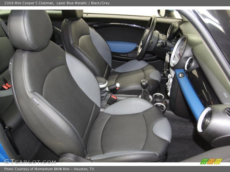 Laser Blue Metallic / Black/Grey 2009 Mini Cooper S Clubman