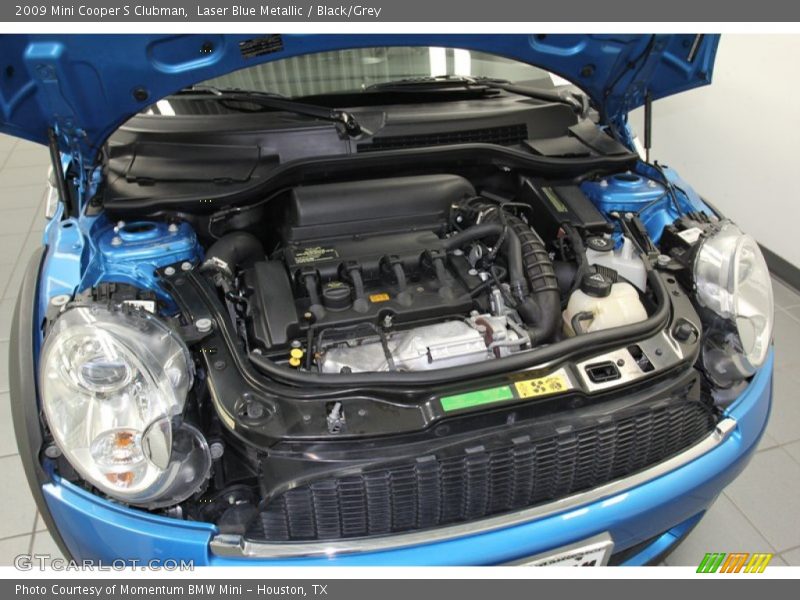 Laser Blue Metallic / Black/Grey 2009 Mini Cooper S Clubman