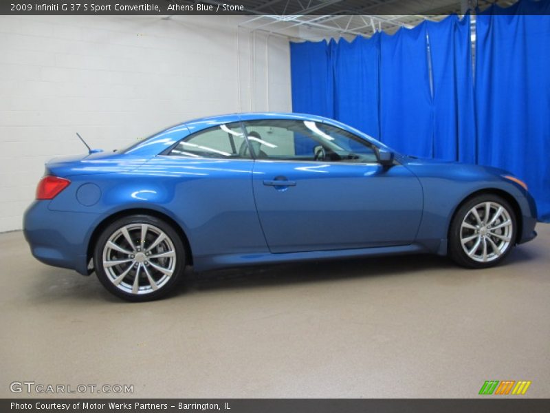 Athens Blue / Stone 2009 Infiniti G 37 S Sport Convertible
