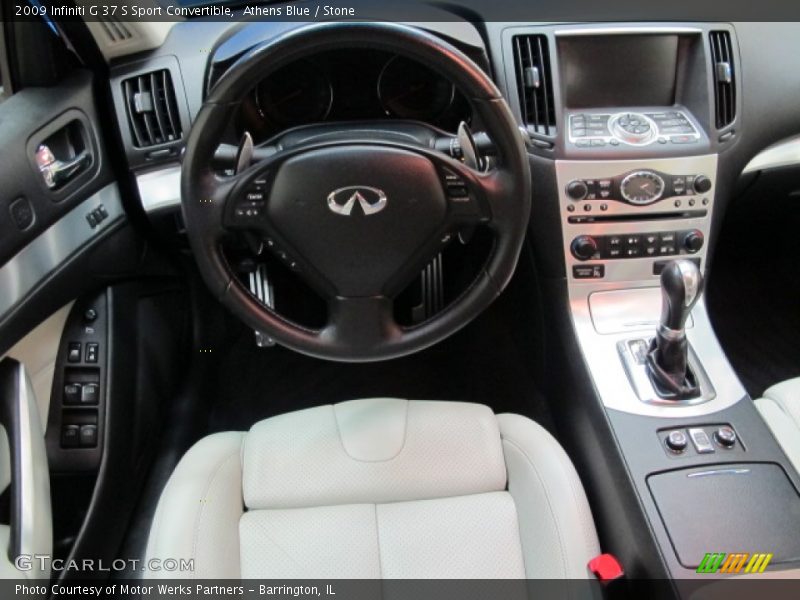 Athens Blue / Stone 2009 Infiniti G 37 S Sport Convertible