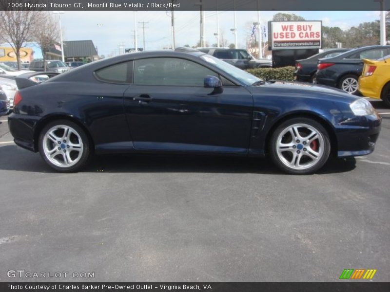 Moonlit Blue Metallic / Black/Red 2006 Hyundai Tiburon GT
