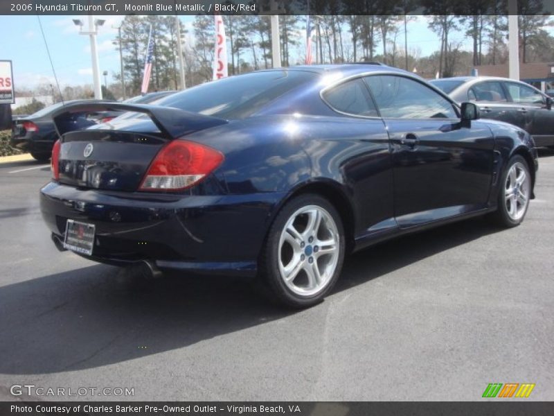 Moonlit Blue Metallic / Black/Red 2006 Hyundai Tiburon GT