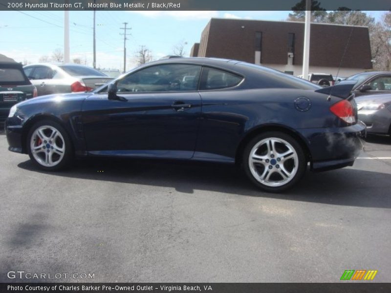 Moonlit Blue Metallic / Black/Red 2006 Hyundai Tiburon GT