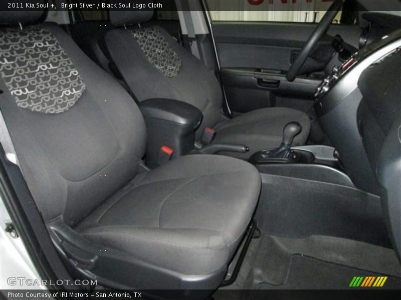 Bright Silver / Black Soul Logo Cloth 2011 Kia Soul +