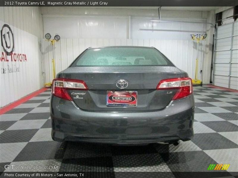 Magnetic Gray Metallic / Light Gray 2012 Toyota Camry LE