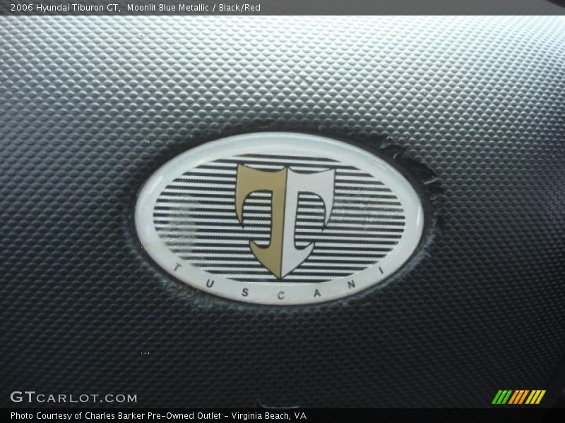 Moonlit Blue Metallic / Black/Red 2006 Hyundai Tiburon GT
