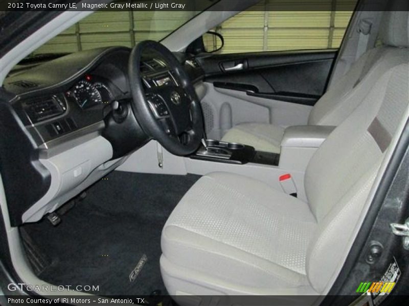 Magnetic Gray Metallic / Light Gray 2012 Toyota Camry LE