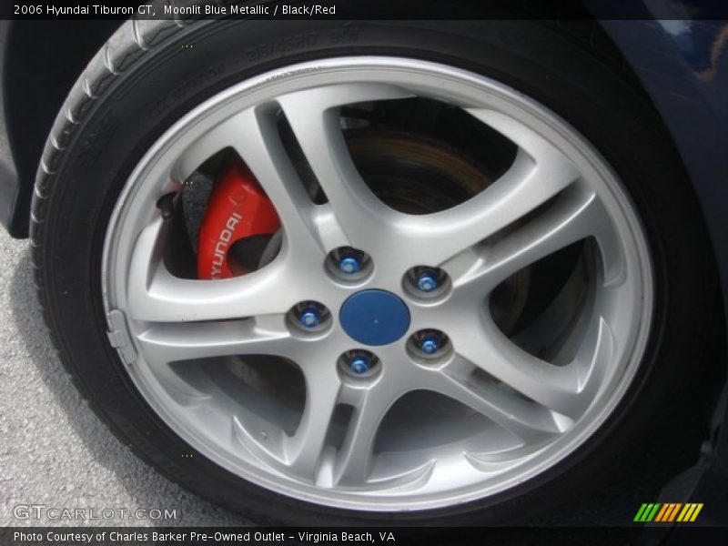Moonlit Blue Metallic / Black/Red 2006 Hyundai Tiburon GT