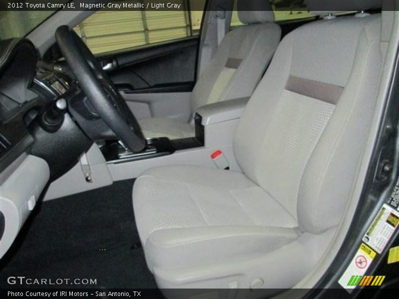 Magnetic Gray Metallic / Light Gray 2012 Toyota Camry LE