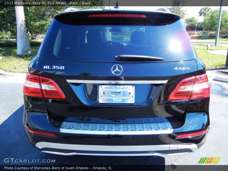 Black / Black 2012 Mercedes-Benz ML 350 4Matic