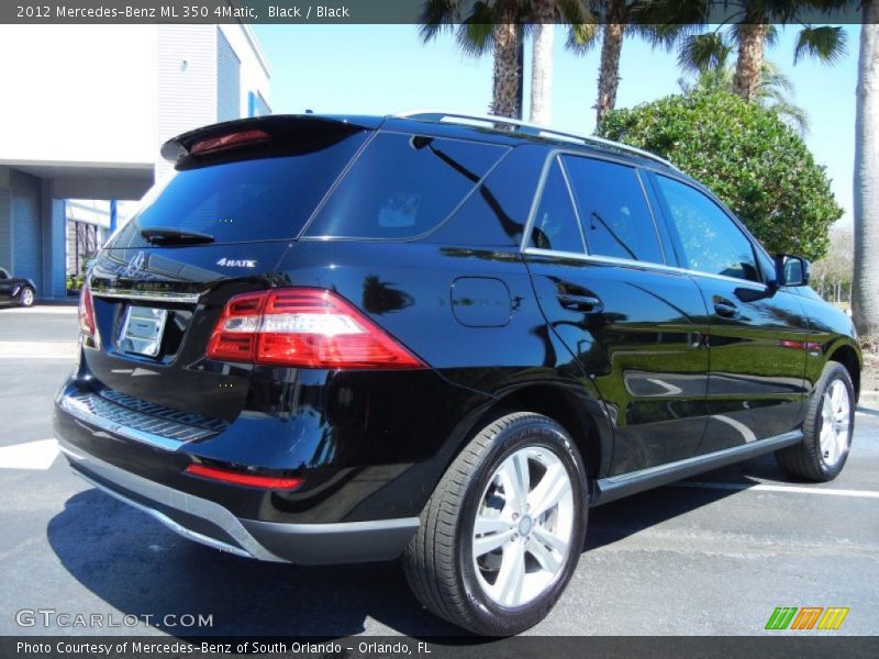 Black / Black 2012 Mercedes-Benz ML 350 4Matic