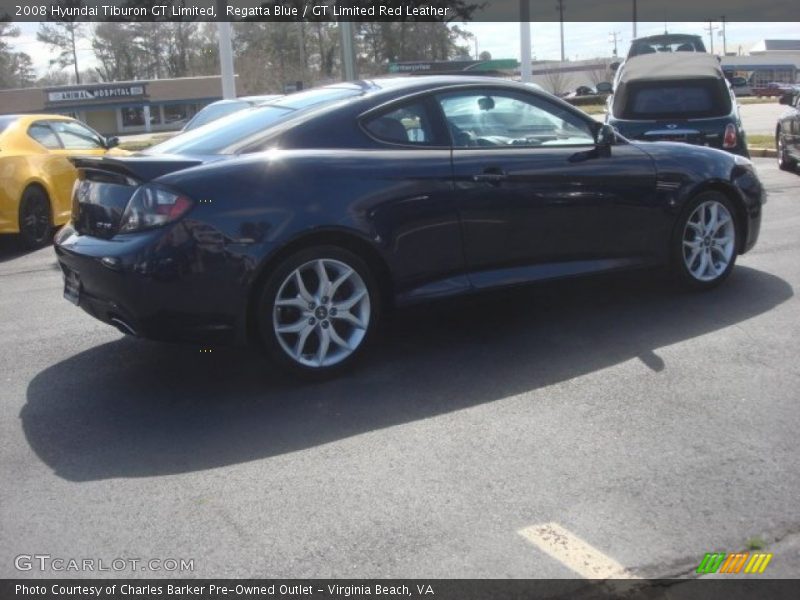 Regatta Blue / GT Limited Red Leather 2008 Hyundai Tiburon GT Limited