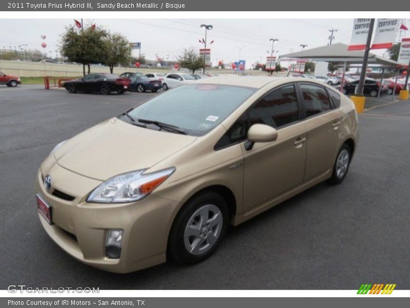 Sandy Beach Metallic / Bisque 2011 Toyota Prius Hybrid III