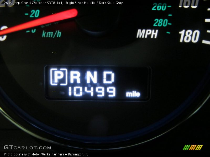 Bright Silver Metallic / Dark Slate Gray 2010 Jeep Grand Cherokee SRT8 4x4