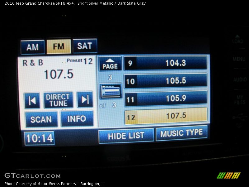 Bright Silver Metallic / Dark Slate Gray 2010 Jeep Grand Cherokee SRT8 4x4