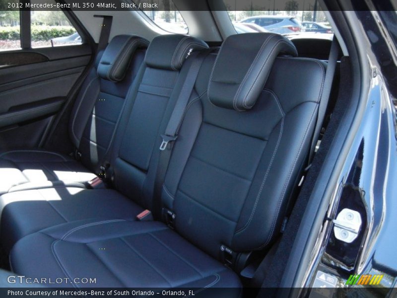 Rear Seat of 2012 ML 350 4Matic